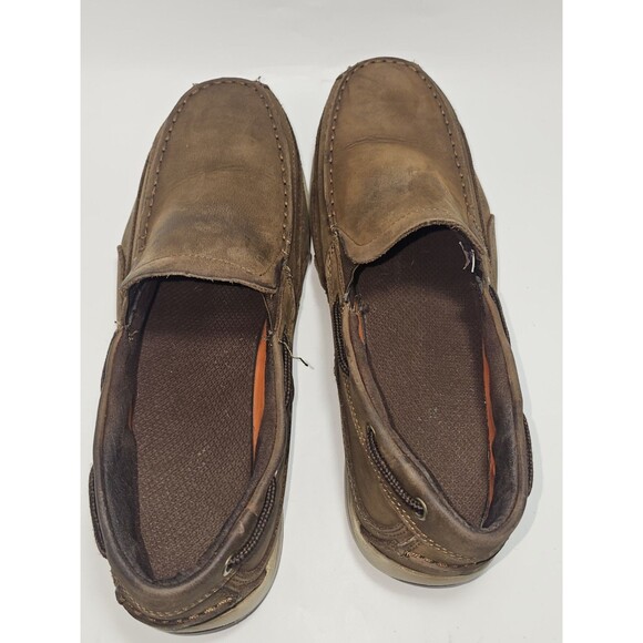 Rockport Works RK6737 Steel Toe Boat Shoe Men\'s 12 M Brown Leather Slip-On main image 7